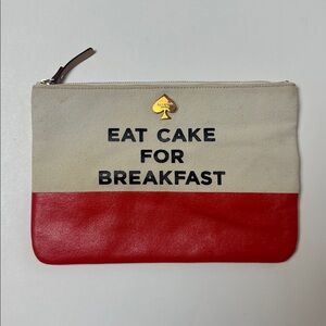 Kate Spade Gia Pouch Eat Cake for Breakfast
